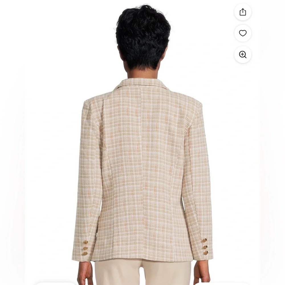 Attitude Unknown Women’s Blazer, Size XL NEW With Tags (Tan) - Picture 3 of 10
